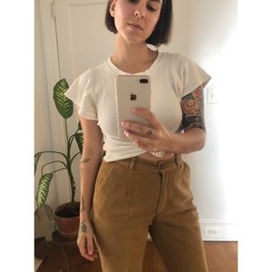 🚫SOLD🚫 Free People waffle flutter sleeve top